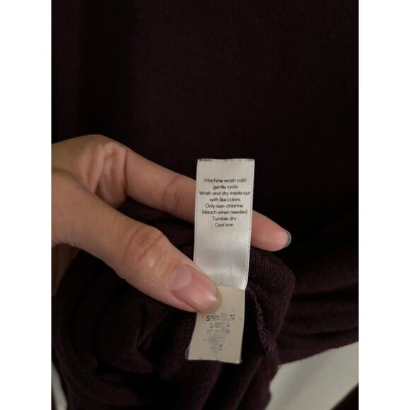 Athleta Top Women's Small Maroon Lombard Long Sleeve Soft Stretch Athletic - Picture 6 of 7